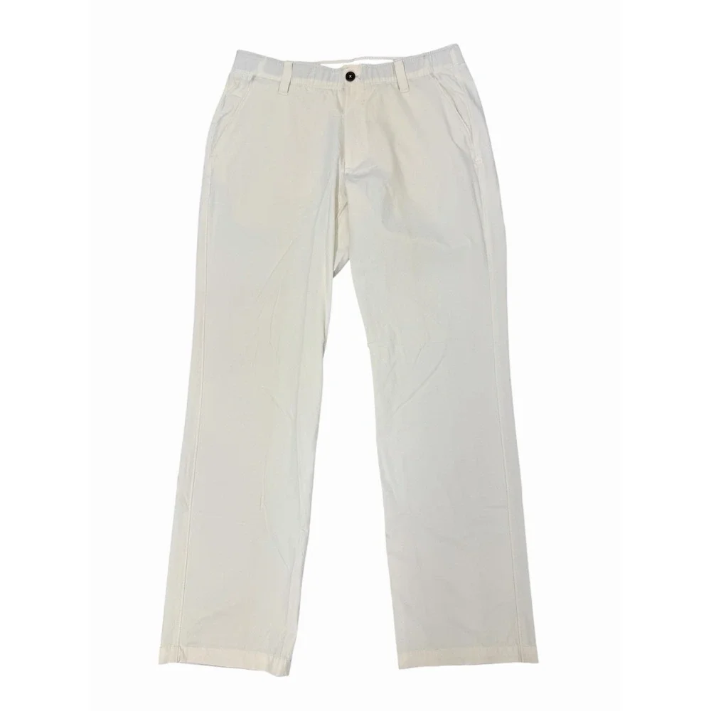 Under Armour Loose Fit White Golf Pants Men's 36x32 Flat Front Chino Style‎